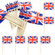 50pcs Union Jack Flag Cocktail Sticks